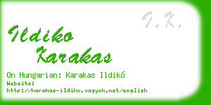 ildiko karakas business card